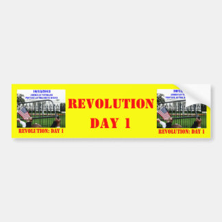 REVOLUTION: DAY 1 BUMPER STICKER