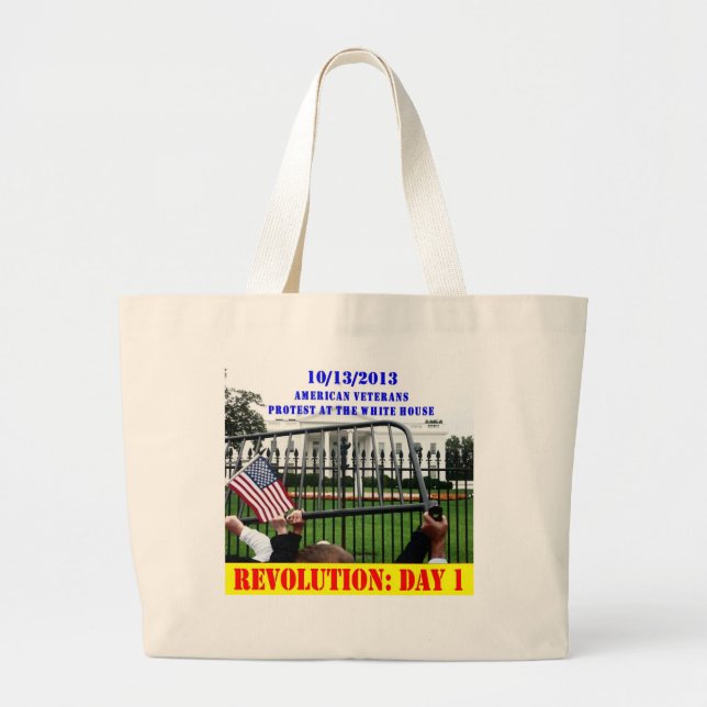 REVOLUTION: DAY 1 LARGE TOTE BAG (Front)
