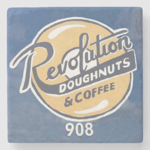 Revolution Doughnuts, Decatur, Ga. Marble Stone Co Coaster