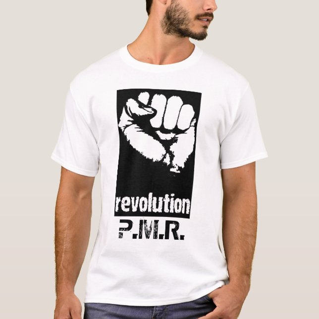 revolution_fist, P.M.R. T-Shirt (Front)