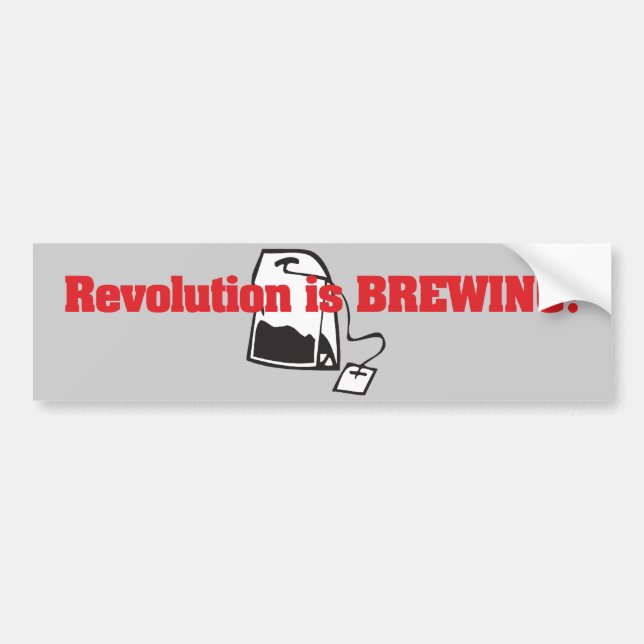 Revolution Is Brewing Bumper Sticker (Front)