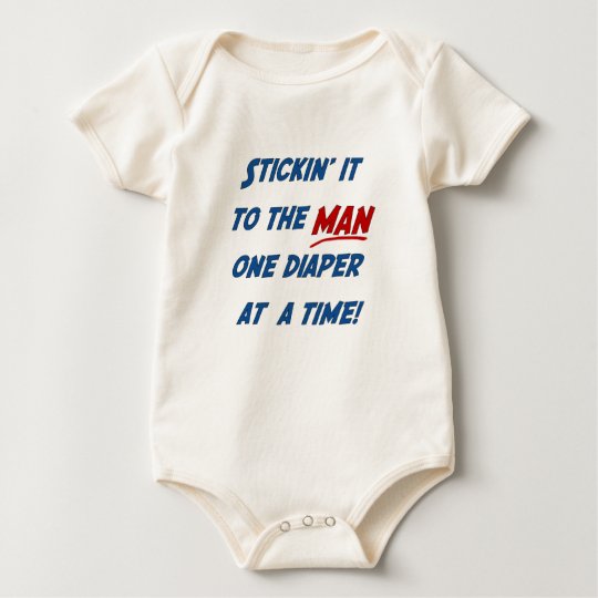 Revolution! It's diaper changung time! Baby Bodysuit