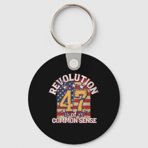Revolution Of Common Sense Trump 47 President Key Ring