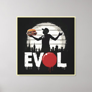 Revolution Sandwich – Bold Street Art Graphic Canvas Print