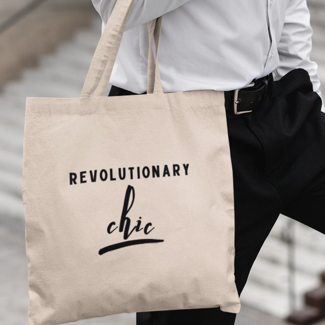 Revolutionary Chic Unique Activist Style Gift Tote Bag (Make it yours now and carry the revolution with you wherever you go!)