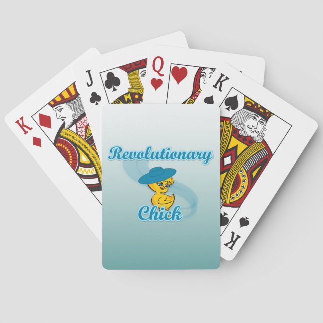 Revolutionary Chick #3 Playing Cards (Back)