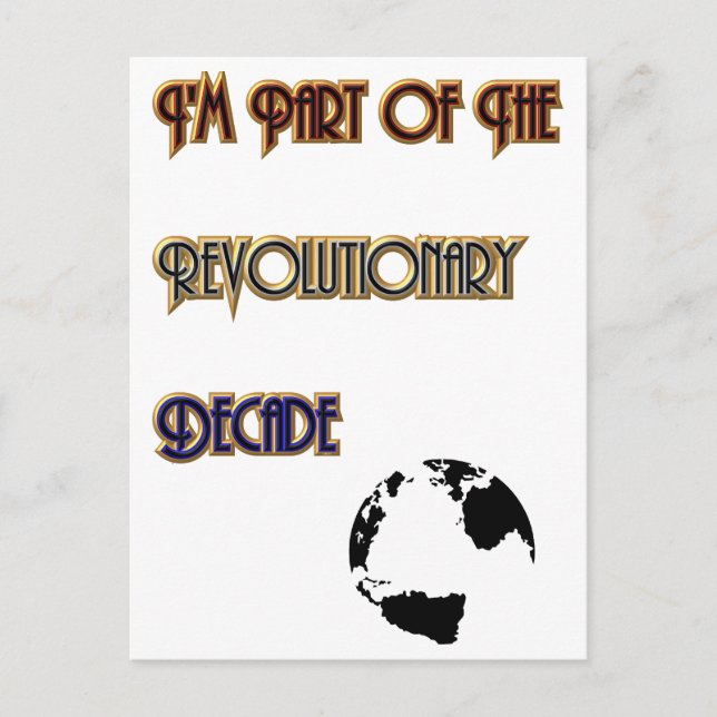 Revolutionary Decade Postcard (Front)