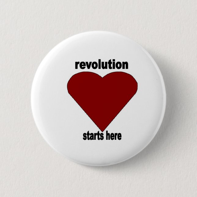 Revolutionary Passion 6 Cm Round Badge (Front)