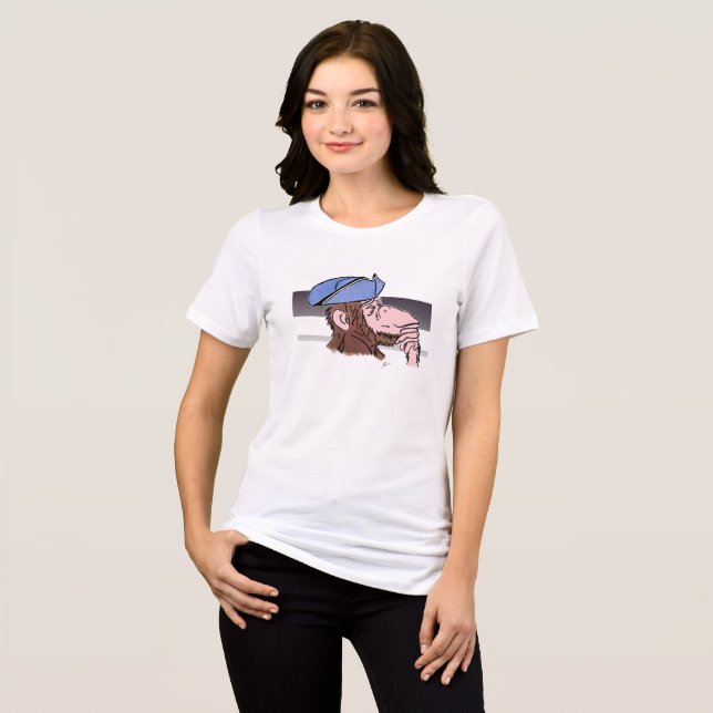 Revolutionary Thinking Monkey  Tri-Blend Shirt (Front Full)