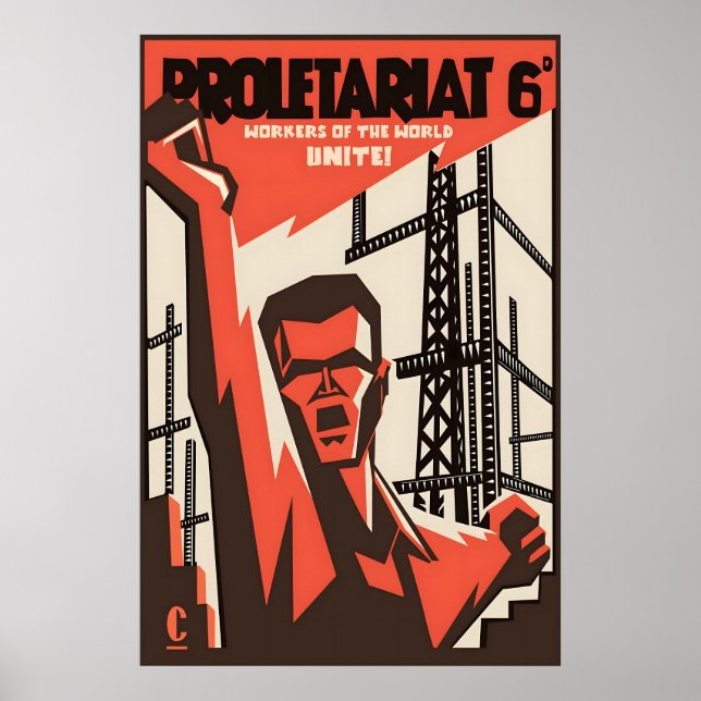 Revolutionary Vision Iconic Communist Propaganda Poster (Front)