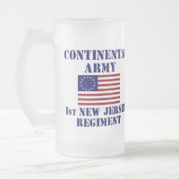 Revolutionary War 1st New Jersey Regiment Glass