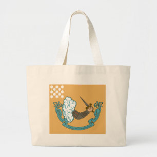Revolutionary War Battle Flag Large Tote Bag