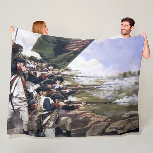 REVOLUTIONARY WAR BATTLE FLEECE BLANKET (In Situ)