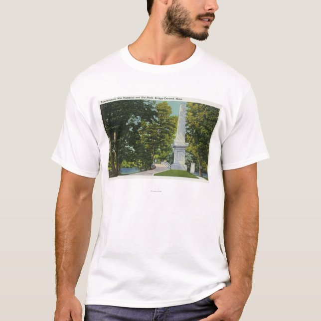 Revolutionary War Memorial, Old North Bridge T-Shirt (Front)