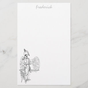 Revolutionary War Soldier stationery personalised