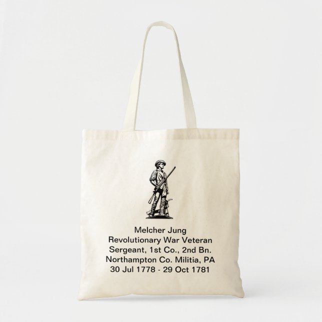 Revolutionary War Veteran Tote (Front)