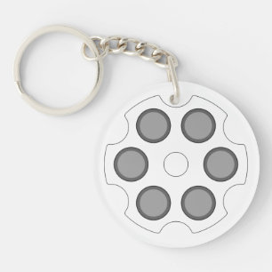 "Revolver Cylinder" (Prototype 20181029-1220) Key Ring