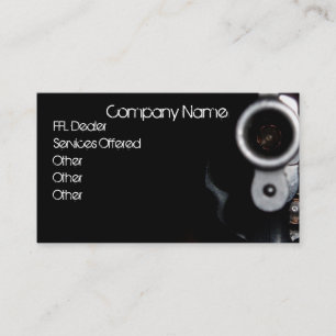 Revolver  FFL dealer business card
