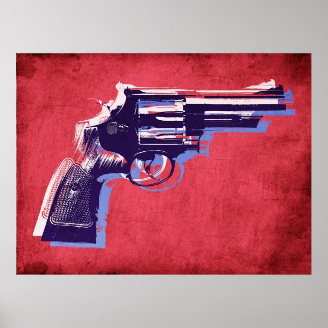 Revolver on Red Poster (Front)