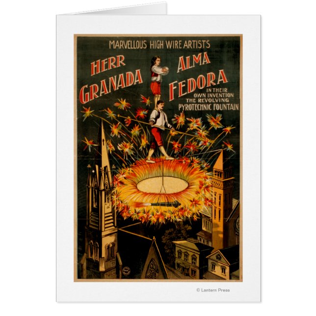 Revolving Pyrotechnic Fountain High Wire (Front)