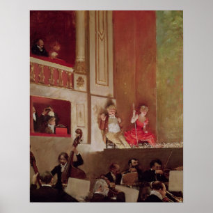 Revue at the Theater des Varietes, c.1885 Poster