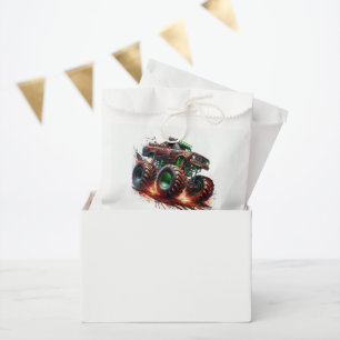 “Revved Up & Ready to Roll” Monster Truck Birthday Favour Bags