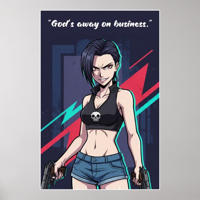 Revy – Black Lagoon Motivation Poster | Anime (Front)