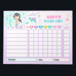 Reward Chart Mermaid Personalised Chore Chart Notepad<br><div class="desc">Personalised Reward Chore Routine Chart.</div>