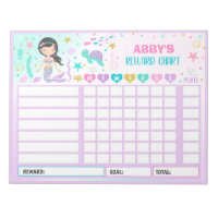 Reward Chart Mermaid Personalised Chore Chart