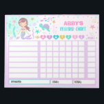 Reward Chart Mermaid Personalised Chore Chart Notepad<br><div class="desc">Personalised Reward Chore Routine Chart.</div>
