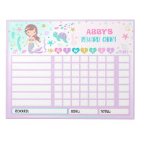 Reward Chart Mermaid Personalised Chore Chart