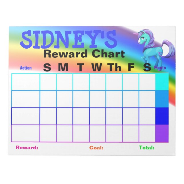 Reward Chart Notepad (Front)
