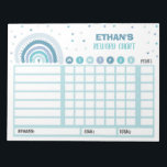 Reward Chart Rainbow Personalised Chore Chart Notepad<br><div class="desc">Personalised Reward Chore Routine Chart.</div>