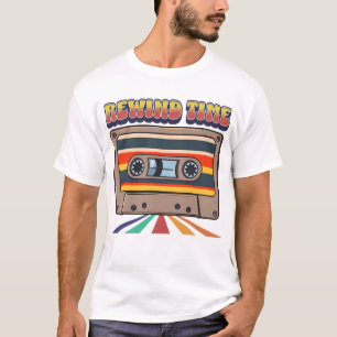 Rewind Time – Retro Cassette Tape T-Shirt