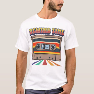 Rewind Time – Retro Cassette Tape T-Shirt