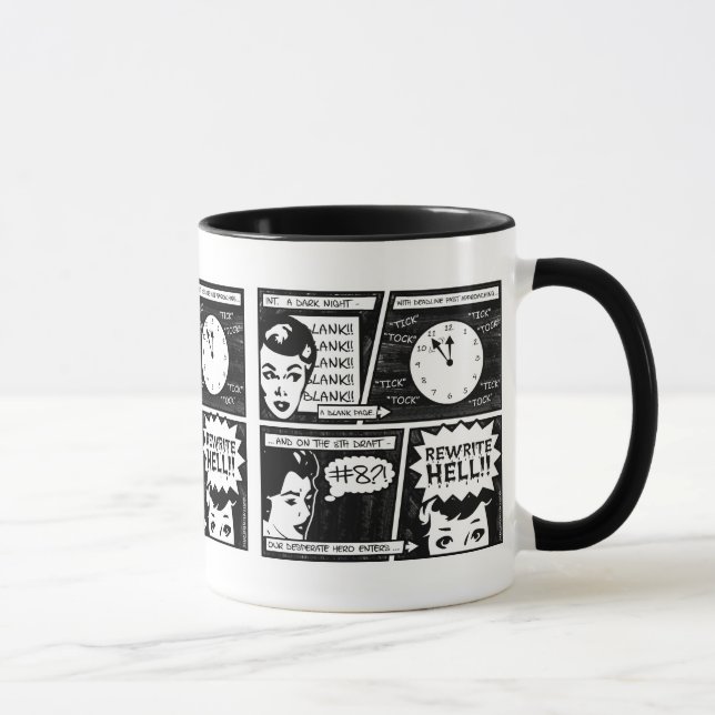 Rewrite Hell Comic Strip Mug (Right)