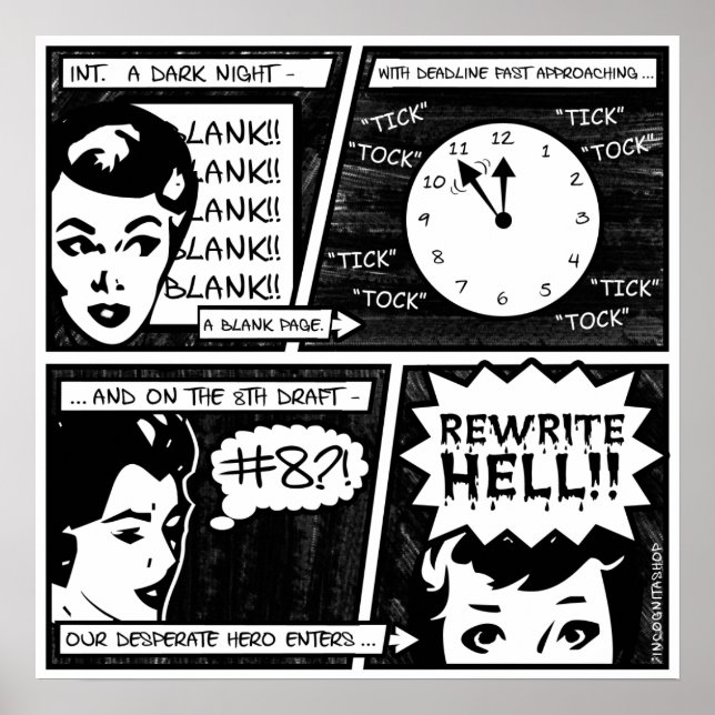 Rewrite Hell Comic Strip Poster (Front)