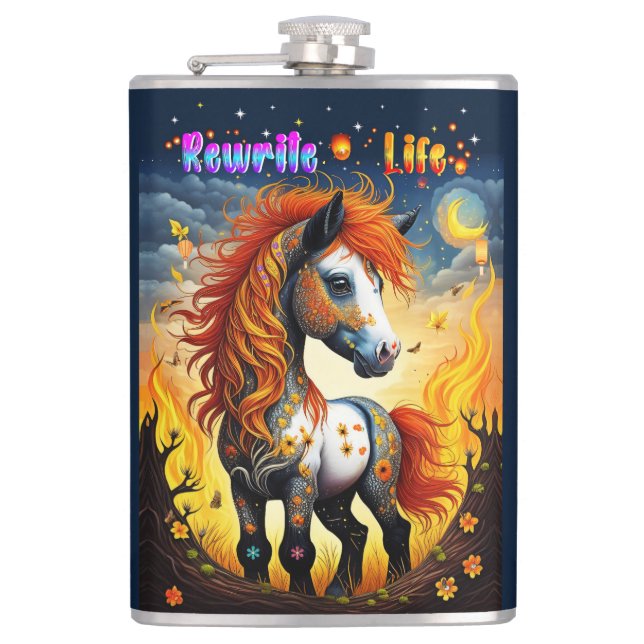 Rewrite Life Hip Flask (Front)