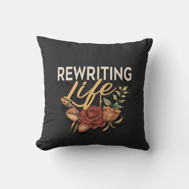 Rewriting Life Cushion (Front)