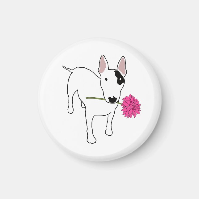 Rex and flower magnet (Front)