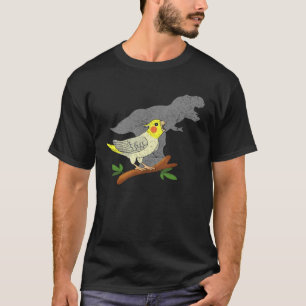 Rex Cockatiel Vintage Dinosaur Parrot T-Shirt