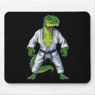 Rex Dinosaur Martial Arts Martial Artist Jiu-jitsu Mouse Mat