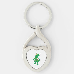 Rex Dinosaur Pun Tree Christmas Key Ring