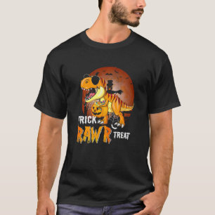 Rex Dinosaur Trick Rawr Treat Halloween T-Shirt
