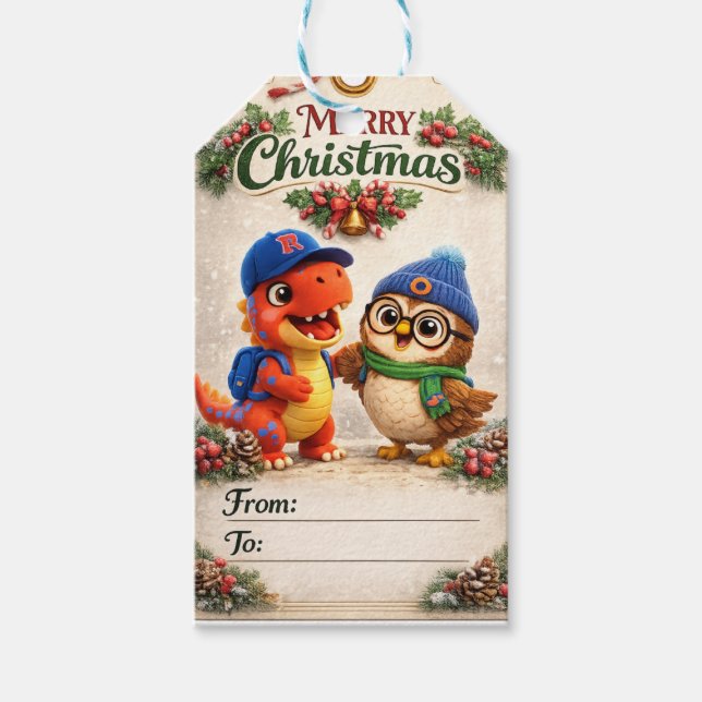 rex hoot gift tags (Front)