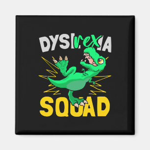 Rex -ia - Dyslexia Squad Dyslexia Teacher Funny Di Magnet