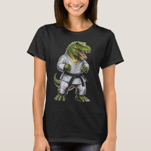 Rex Martial Arts Dinosaur Karate Judo Bjj Fighter  T-Shirt