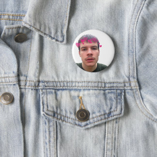 Rex Orange County w/ Hearts 6 Cm Round Badge
