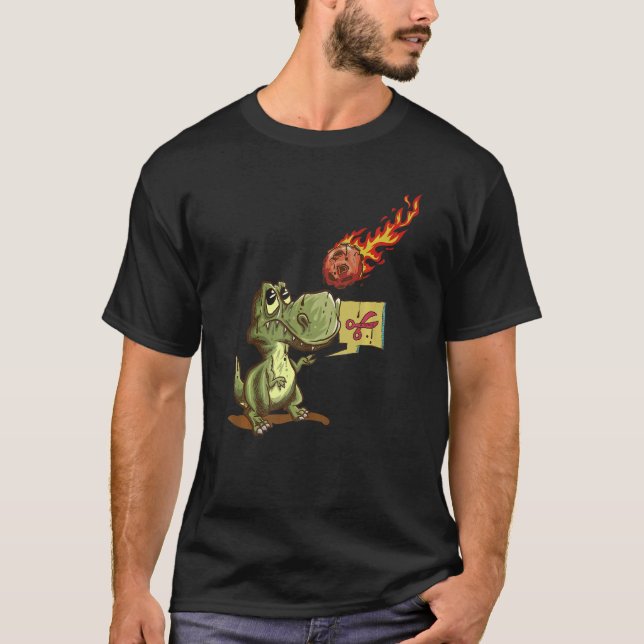 Rex Rock Paper Scissors Comet T-Shirt (Front)