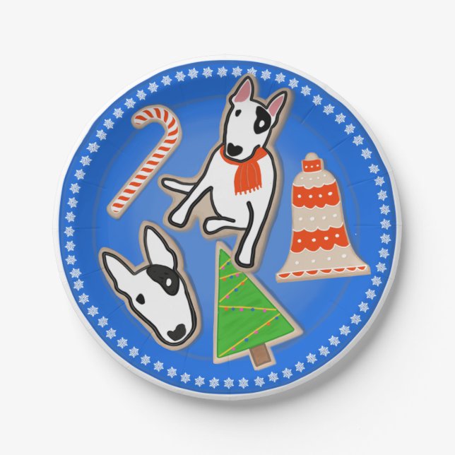 Rex The TV Terrier Christmas Goodies paper plate (Front)